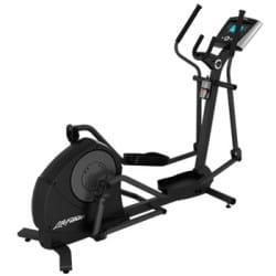 Life Fitness X3 Elliptical Cross Trainer with Track + Console in full black metal frame